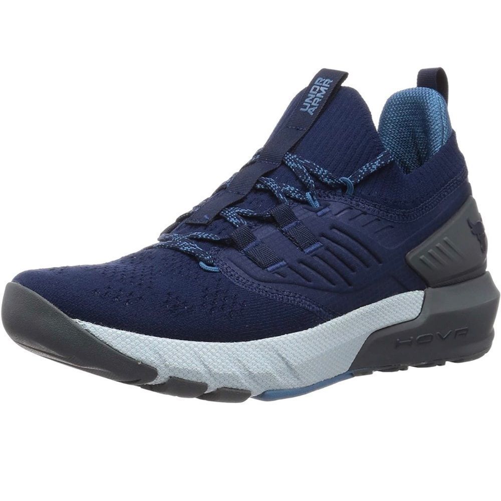 NWT Under Armour Men's Project Rock 3 Training Shoe in Navy/Grey Size 13